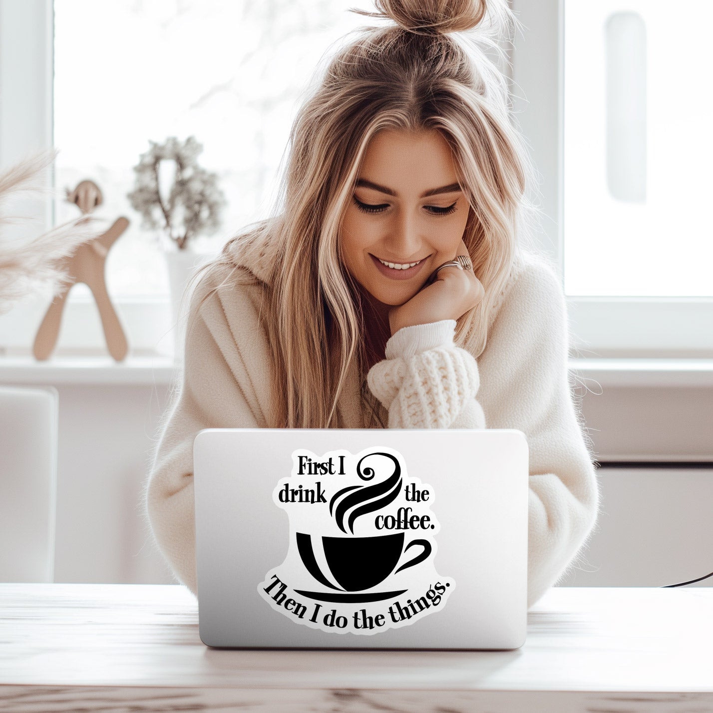 First, I Drink - Decal